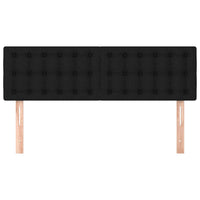 Testiere 2 pz Nere72x5x78/88 cm in Tessuto 346458