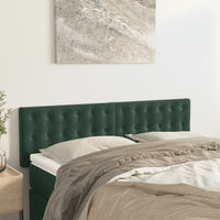 Testiere 2 pz Verde Scuro 72x5x78/88 cm in Velluto cod mxl 71600