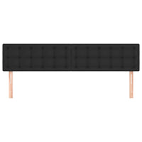 Testiera 2 pz Nero 90x5x78/88 cm in Similpelle 346504