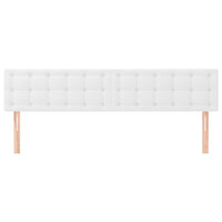 Testiere 2 pz Biancho 100x5x78/88 cm in Similpelle 346525