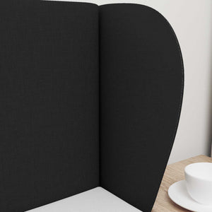 Orecchia della Testata Nero 40 x 23 x 6 cm Tessuto 346538
