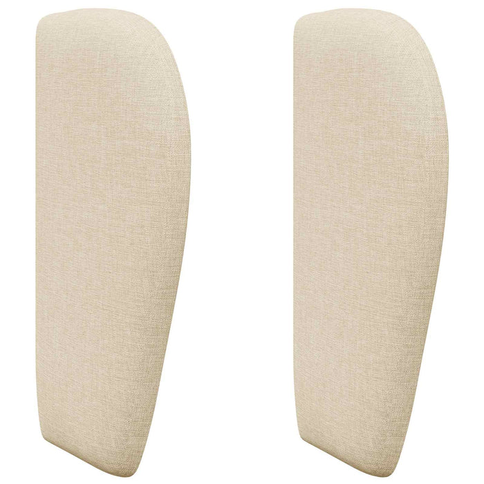 Orecchia della Testata Crema 40 x 23 x 6 cm Tessuto 346541