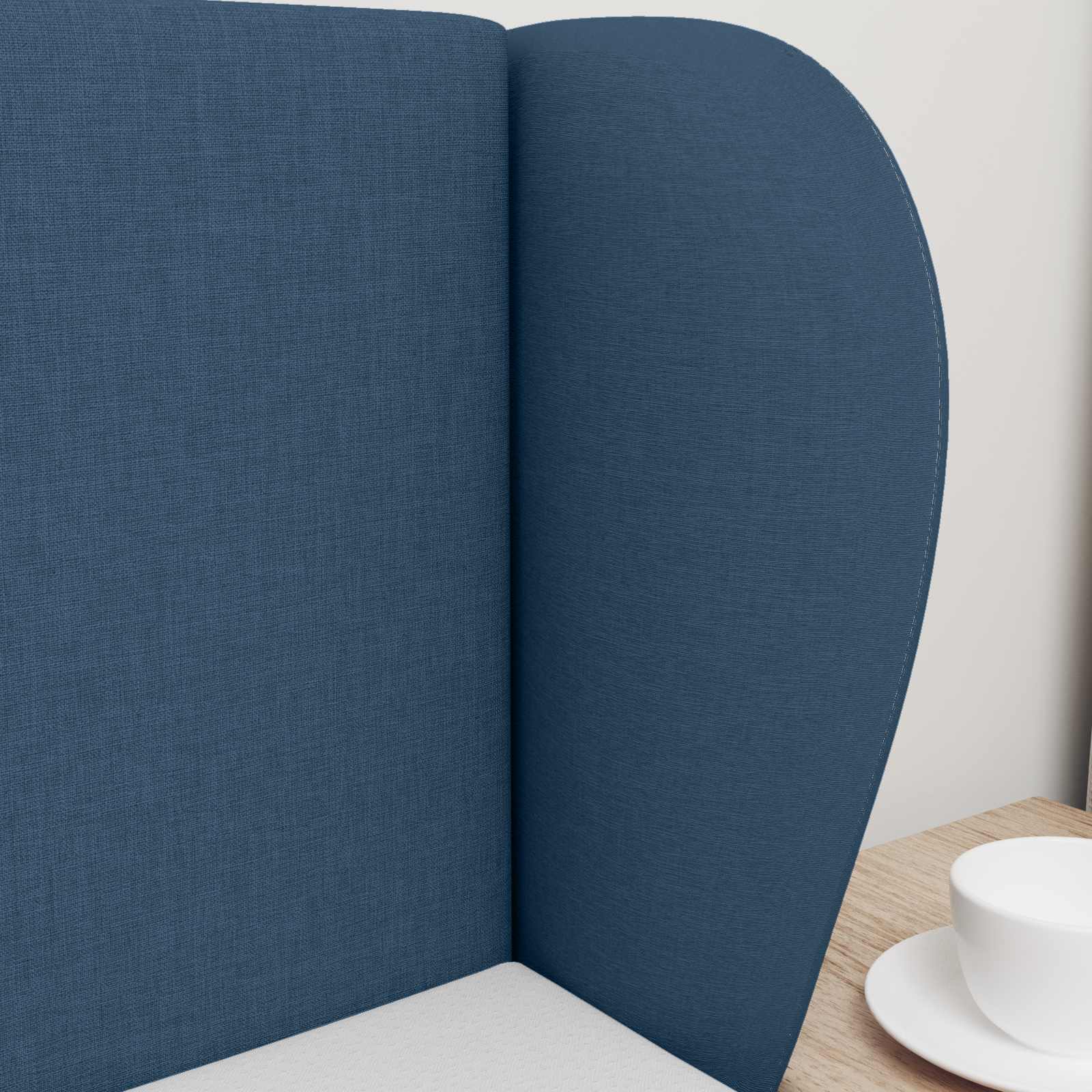 Orecchia della Testata Blu 40 x 23 x 6 cm Tessuto 346542