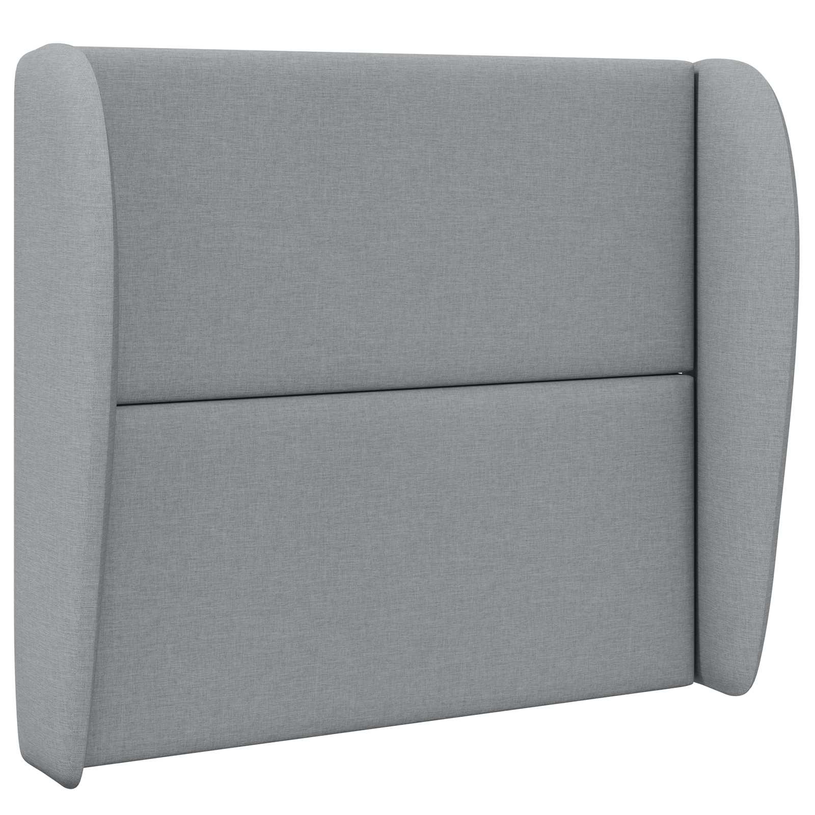 Orecchia della Testata Grigio chiaro 80 x 23 x 6 cm Tessuto 346556