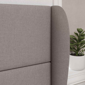 Orecchia della Testata Beige 80 x 23 x 6 cm Tessuto 346560