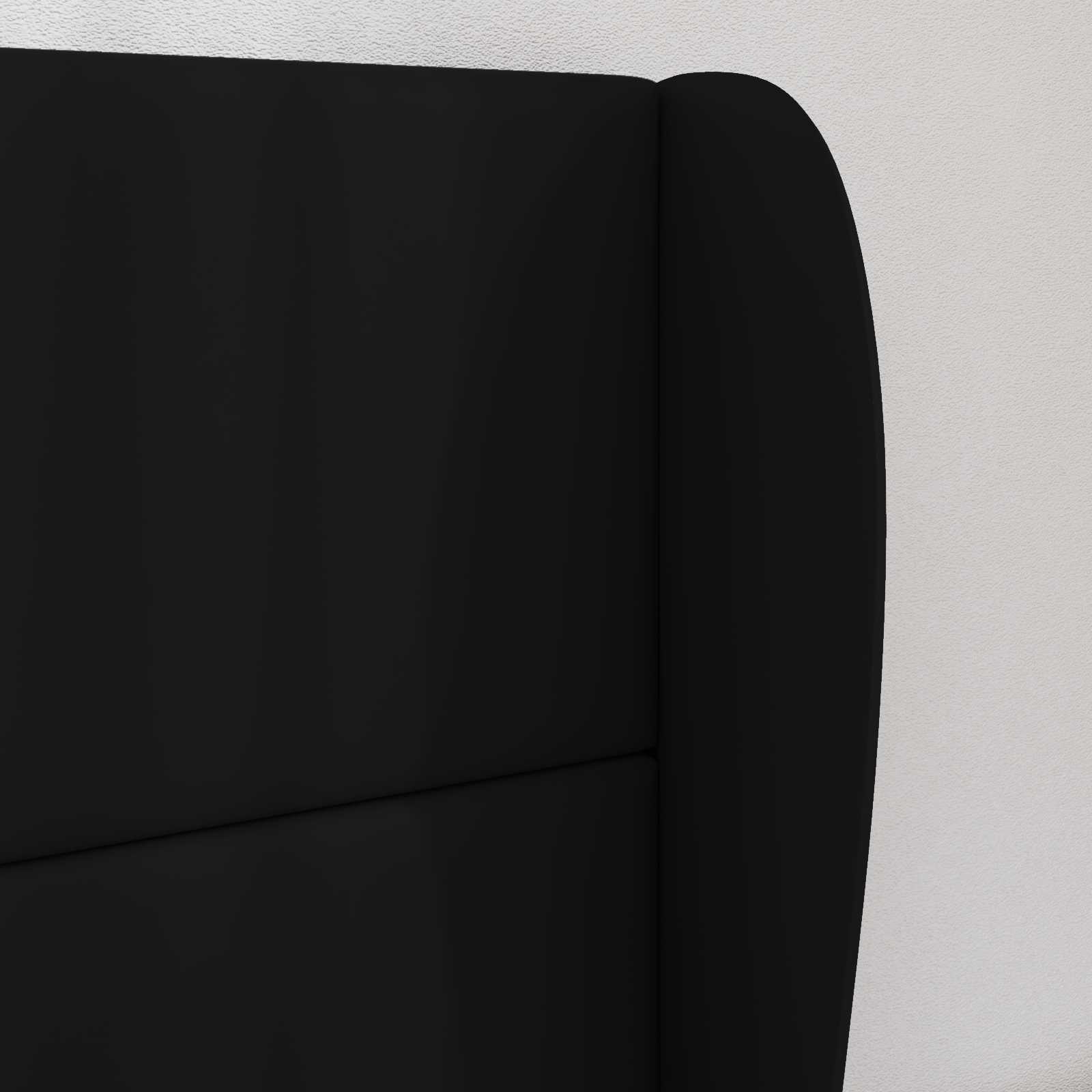 Orecchia della Testata Nero 80 x 23 x 6 cm PVC 346564