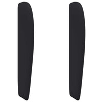 Orecchia della Testata Nero 80 x 23 x 6 cm PVC 346564
