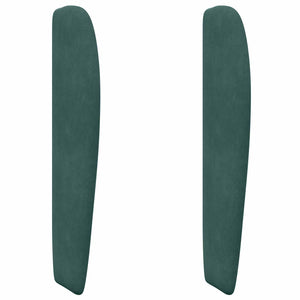 Orecchia della Testata Verde 80 x 23 x 6 cm Velluto 346573
