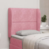 Orecchia della Testata Rosa 80 x 23 x 6 cm Velluto 346575