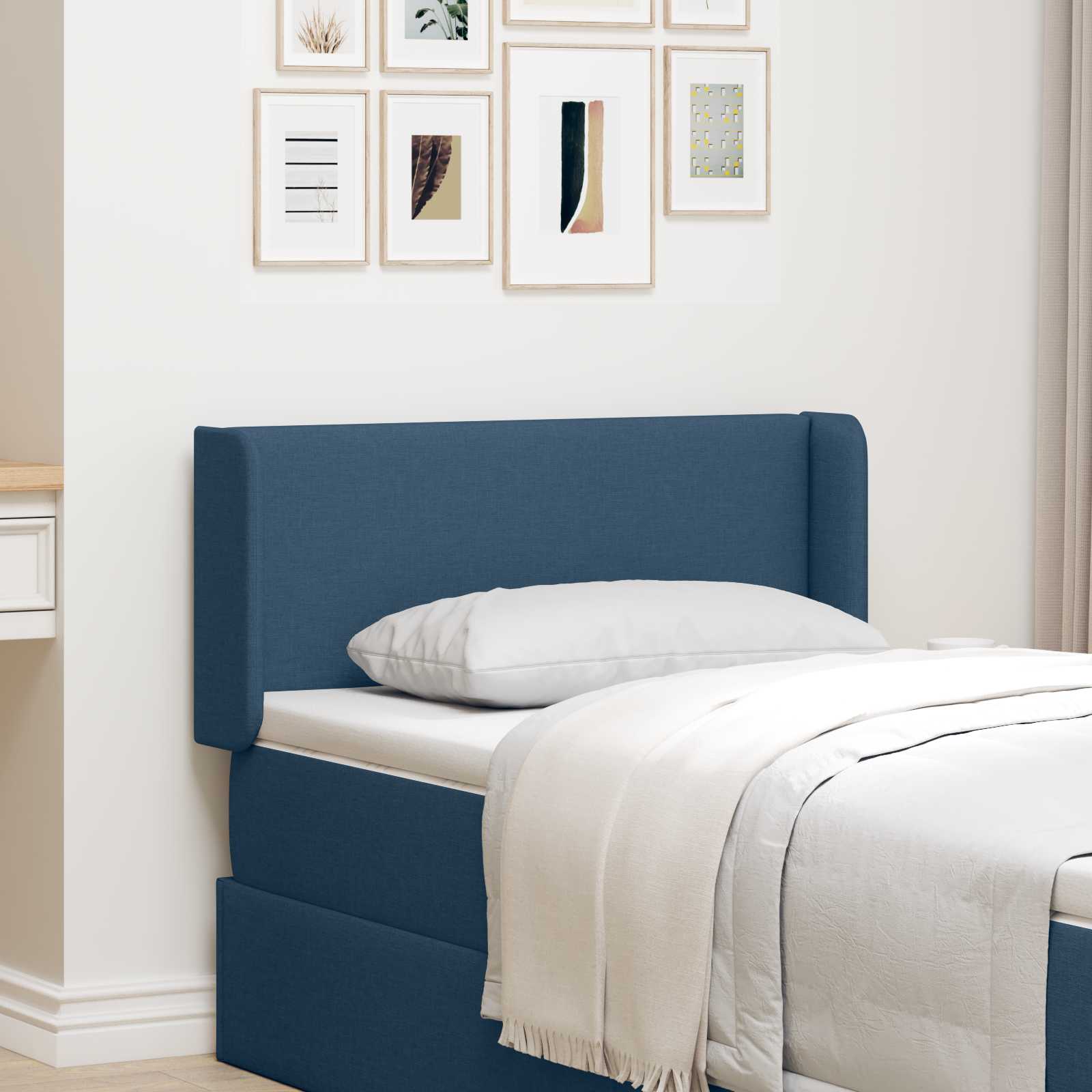 Orecchia della Testata Blu 40,5 x 40,5 x 4 cm Tessuto 346582