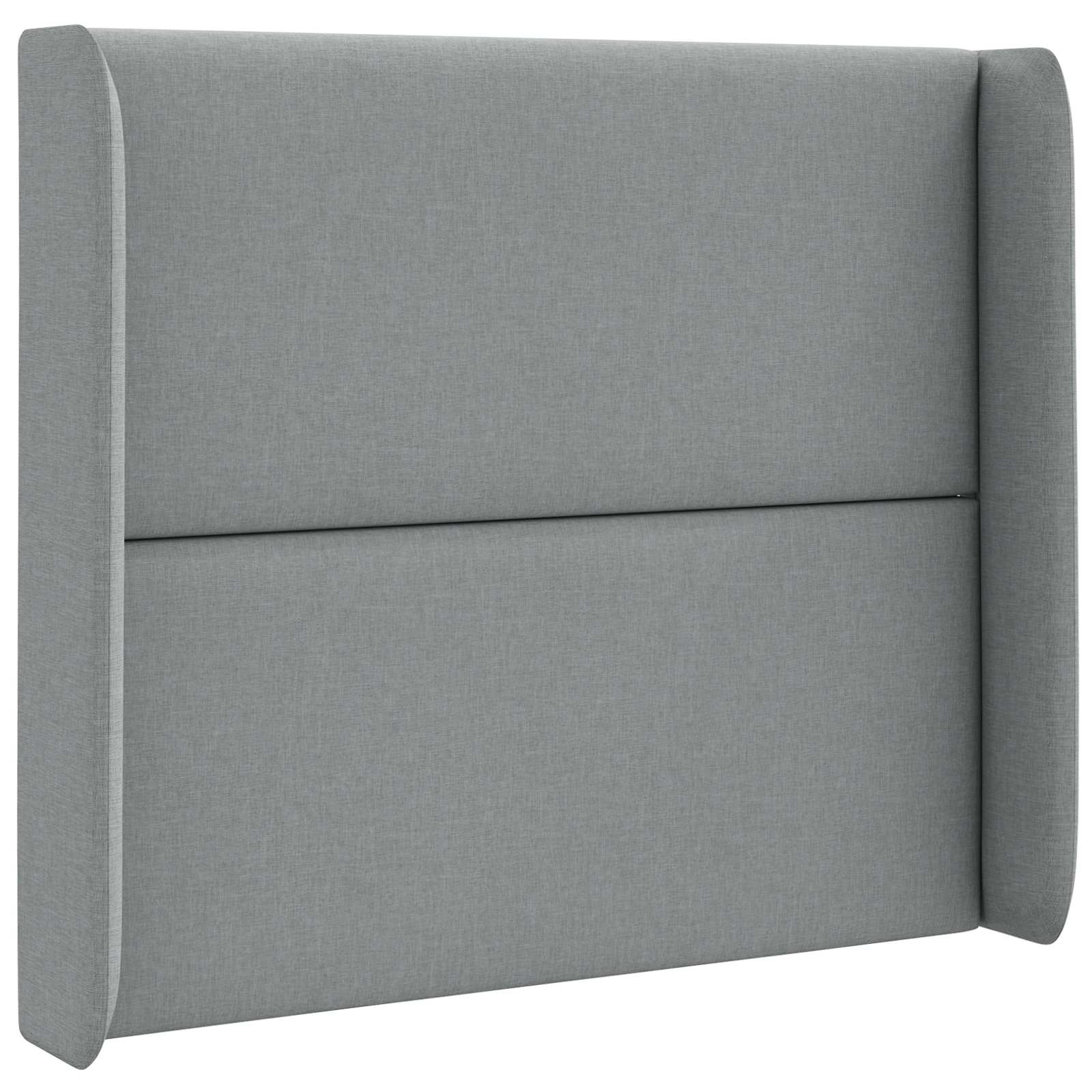 Orecchia della Testata Grigio chiaro 80 x 16 x 4 cm Tessuto 346596