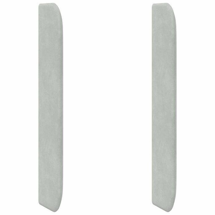 Orecchia della Testata Grigio chiaro 80 x 16 x 4 cm Velluto 346610