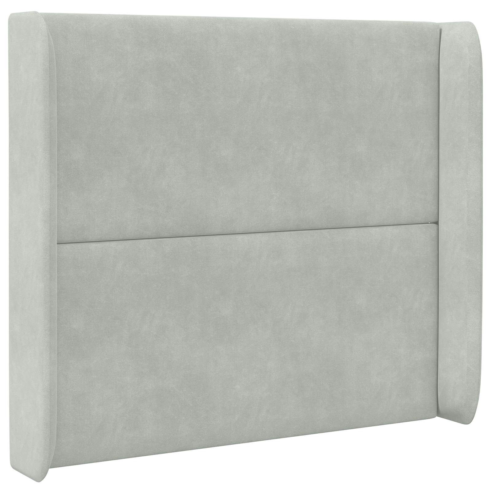 Orecchia della Testata Grigio chiaro 80 x 16 x 4 cm Velluto 346610