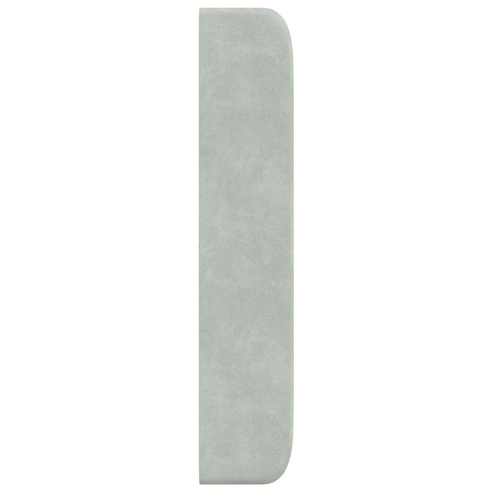 Orecchia della Testata Grigio chiaro 80 x 16 x 4 cm Velluto 346610