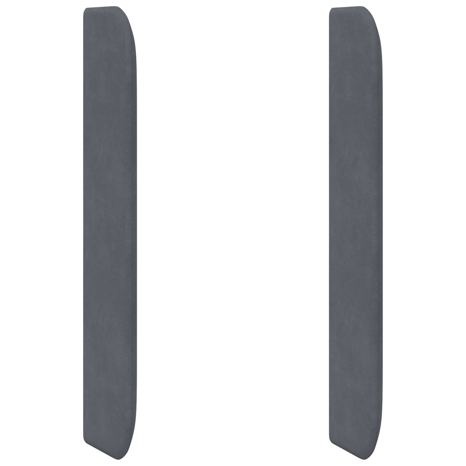 Orecchia della Testata Grigio 80 x 16 x 4 cm Velluto 346611