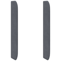 Orecchia della Testata Grigio 80 x 16 x 4 cm Velluto 346611