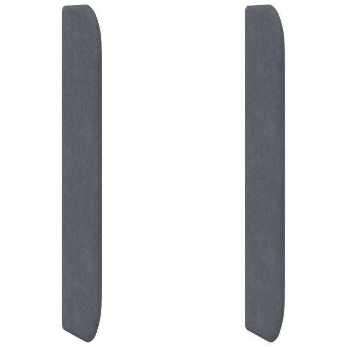 Orecchia della Testata Grigio 80 x 16 x 4 cm Velluto 346611