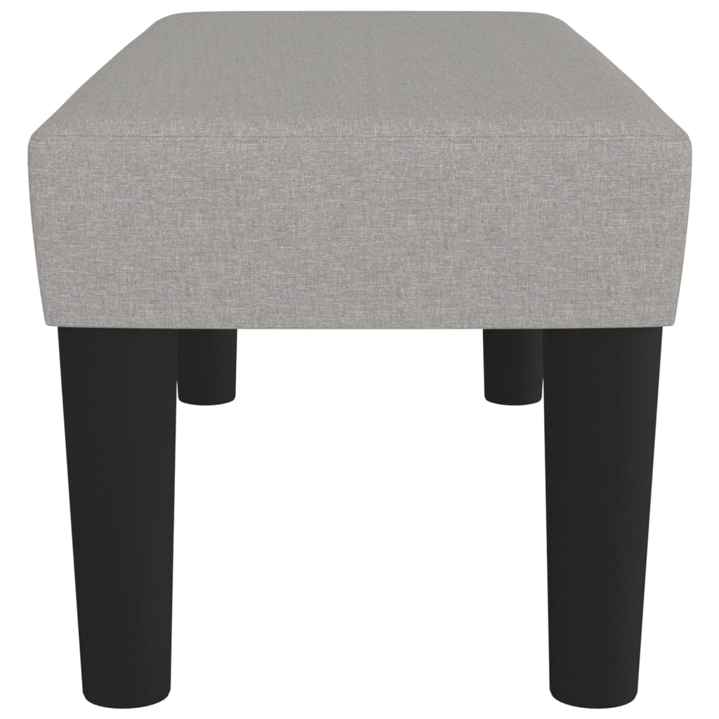 Panca Grigio Chiaro 70x30x30 cm in Tessuto 346616