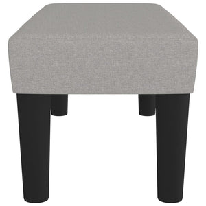 Panca Grigio Chiaro 70x30x30 cm in Tessuto 346616