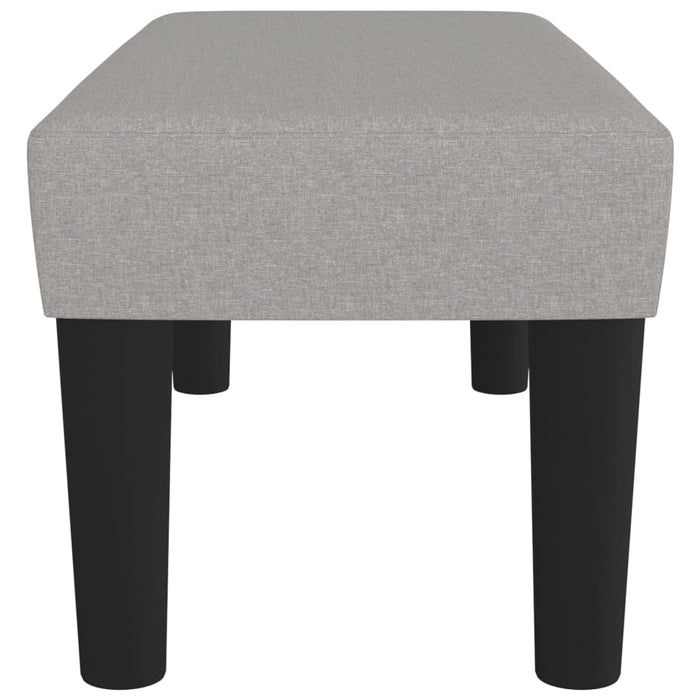 Panca Grigio Chiaro 70x30x30 cm in Tessuto 346616