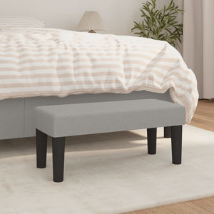 Panca Grigio Chiaro 70x30x30 cm in Tessuto 346616