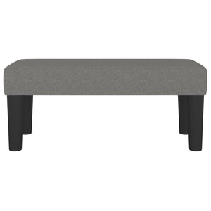 Panca Grigio Scuro 70x30x30 cm in Tessuto 346617