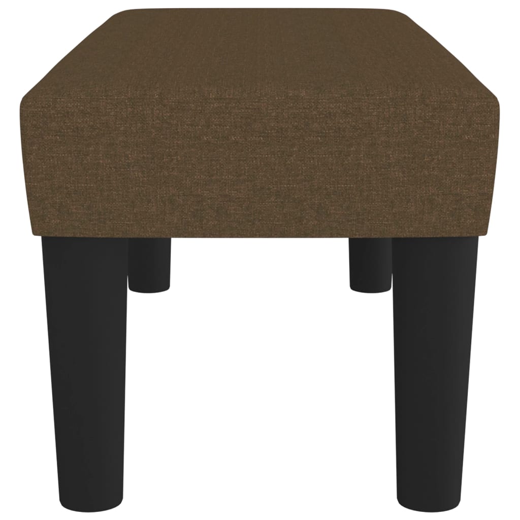 Panca Marrone Scuro 70x30x30 cm in Tessuto
