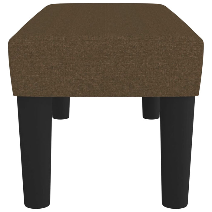 Panca Marrone Scuro 70x30x30 cm in Tessuto