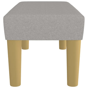 Panca Grigio Chiaro 70x30x30 cm in Tessuto cod mxl 68657