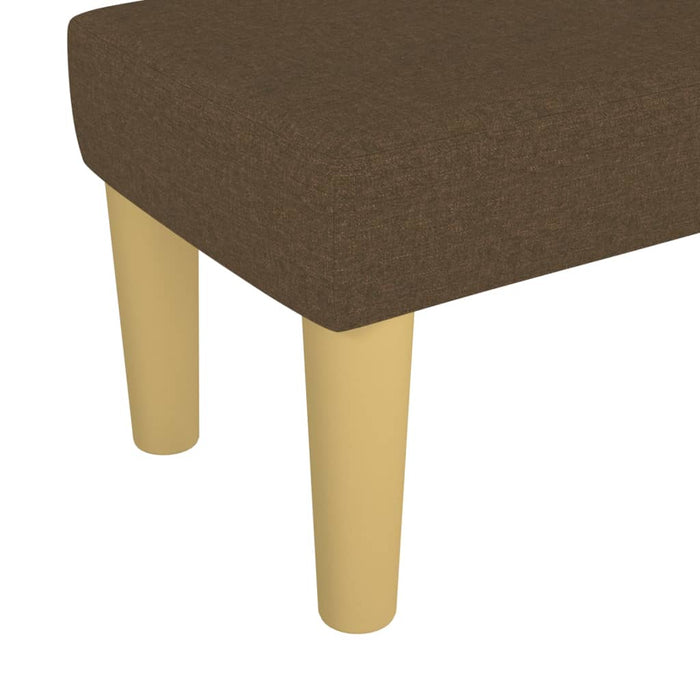 Panca Marrone Scuro 70x30x30 cm in Tessuto cod mxl 64286