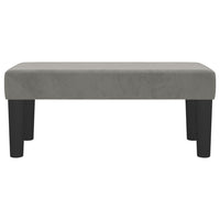 Panca Grigio Chiaro 70x30x30 cm in Velluto 346638