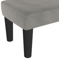 Panca Grigio Chiaro 70x30x30 cm in Velluto 346638