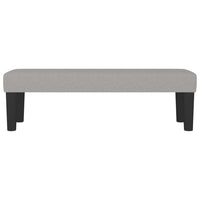 Panca Grigio Chiaro 100x30x30 cm in Tessuto 346644