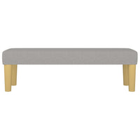 Panca Grigio Chiaro 100x30x30 cm in Tessuto 346652