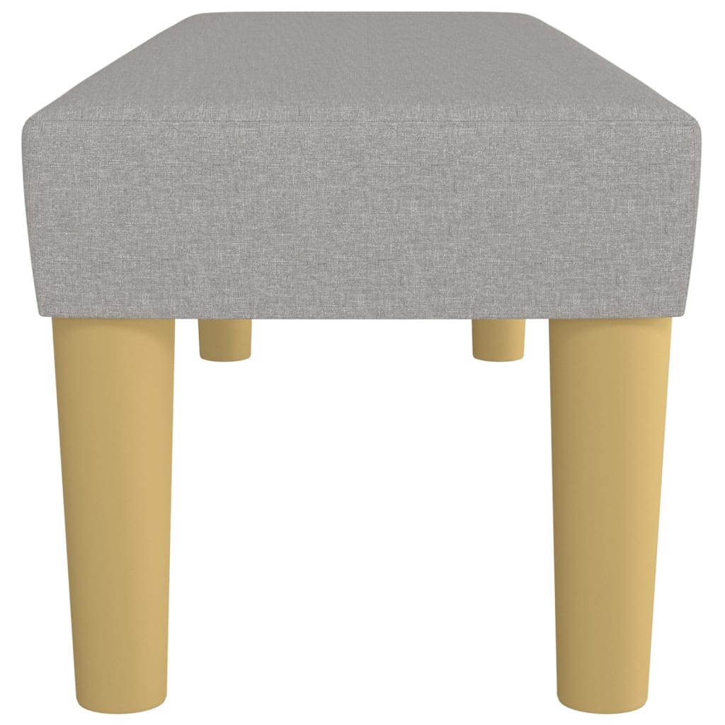 Panca Grigio Chiaro 100x30x30 cm in Tessuto 346652