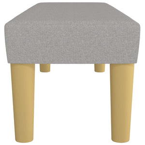 Panca Grigio Chiaro 100x30x30 cm in Tessuto 346652