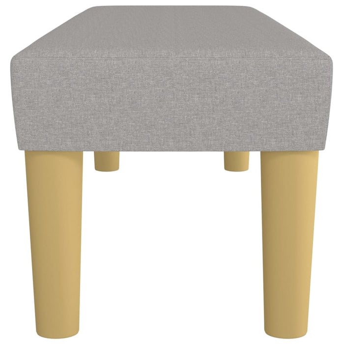 Panca Grigio Chiaro 100x30x30 cm in Tessuto 346652
