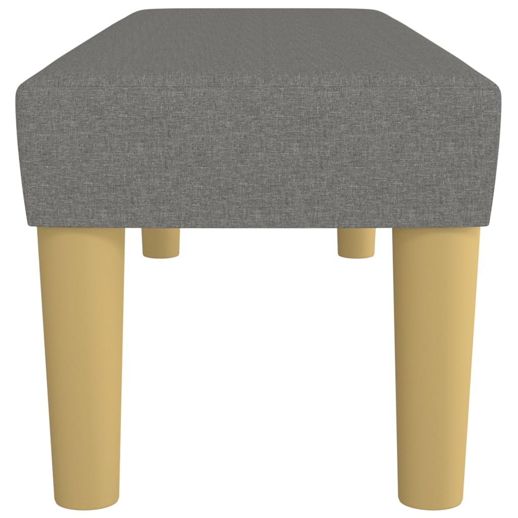 Panca Grigio Scuro 100x30x30 cm in Tessuto 346653
