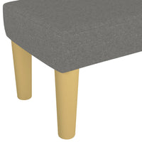 Panca Grigio Scuro 100x30x30 cm in Tessuto 346653