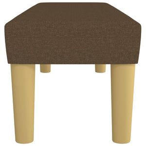 Panca Marrone Scuro 100x30x30 cm in Tessuto 346655