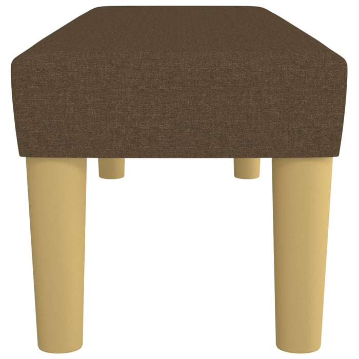 Panca Marrone Scuro 100x30x30 cm in Tessuto 346655