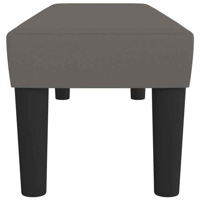 Panca Grigia 100x30x30 cm in Similpelle 346664