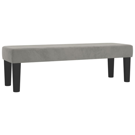 Panca Grigio Chiaro 100x30x30 cm in Velluto cod mxl 75543