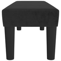Panca Nera 100x30x30 cm in Velluto