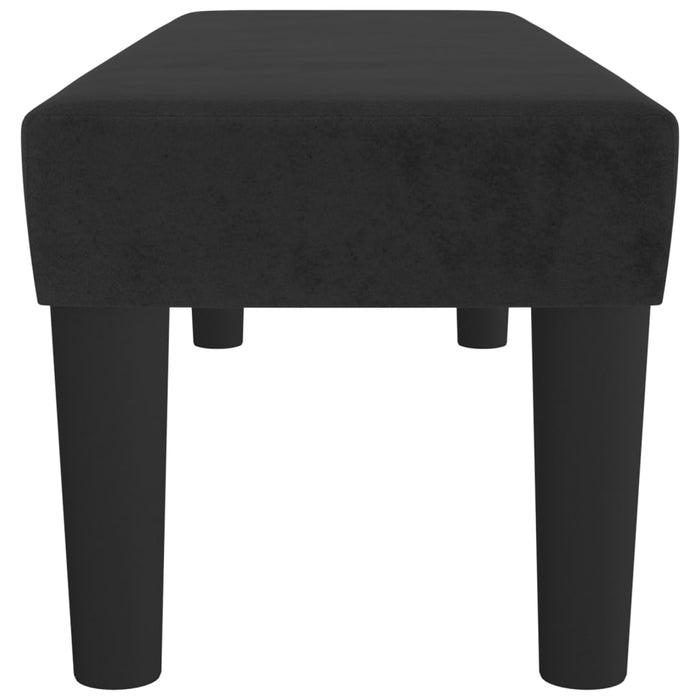 Panca Nera 100x30x30 cm in Velluto 346668