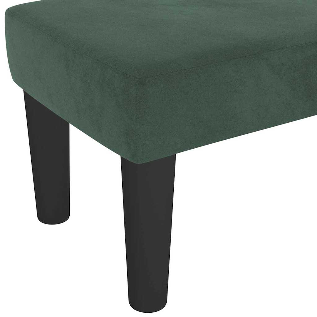 Panca Verde Scuro 100x30x30 cm in Velluto 346669