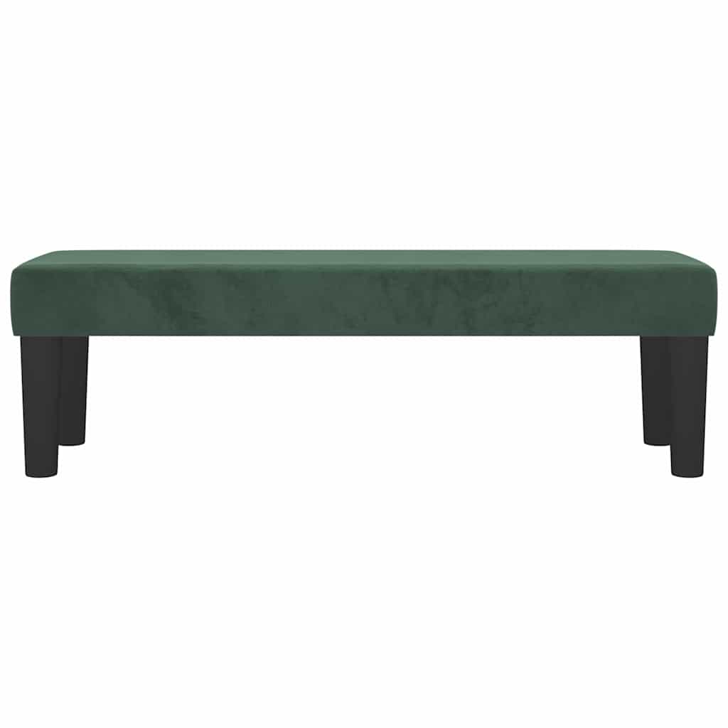 Panca Verde Scuro 100x30x30 cm in Velluto 346669