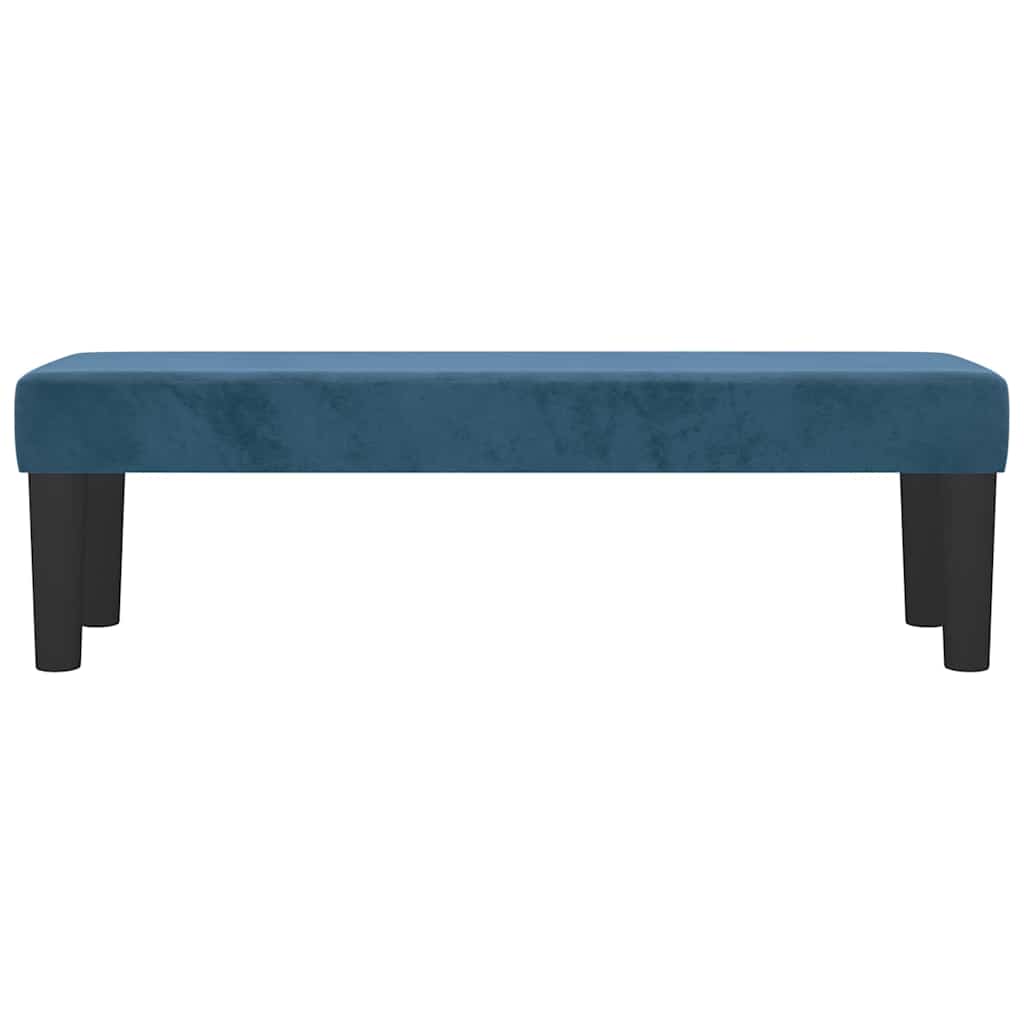 Panca-Sgabello Blu Scuro 100x30x30 cm in Velluto