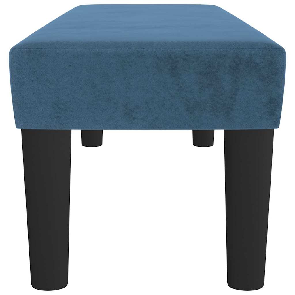 Panca Blu Scuro 100x30x30 cm in Velluto 346670