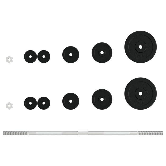 Set Bilanciere con Dischi 30 kg in Ghisa 93627